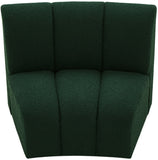 Infinity Boucle Fabric Modular Chair - Luxurious Deep Channel Tufting for Contemporary Living Spaces