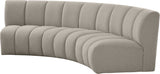 Infinity Modular Sectional Sofa - Contemporary 3-Piece Design with Deep Channel Tufting Comfort