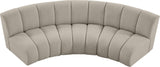 Infinity Modular Sectional Sofa - Contemporary 3-Piece Design with Deep Channel Tufting Comfort