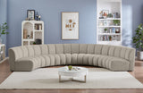 Infinity Boucle Fabric Modular Sectional Sofa - Contemporary Design with Deep Channel Tufting Comfort