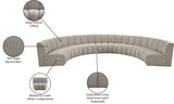 Infinity Modular Sectional Sofa - Contemporary 7pc Design with Deep Channel Tufting for Comfort