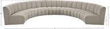 Infinity Modular Sectional Sofa - Contemporary 7pc Design with Deep Channel Tufting for Comfort