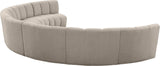 Infinity Modular Sectional Sofa - Contemporary 7pc Design with Deep Channel Tufting for Comfort