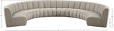 Infinity Boucle Fabric Modular Sectional Sofa – Luxurious Deep Channel Tufting & Contemporary Design