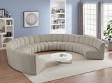 Infinity Boucle Fabric Modular Sectional Sofa - Contemporary Design with Deep Channel Tufting Comfort