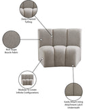 Infinity Boucle Fabric Modular Chair - Luxurious Deep Channel Tufting for Contemporary Living Spaces