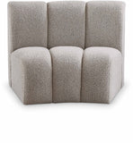 Infinity Boucle Fabric Modular Chair - Luxurious Deep Channel Tufting for Contemporary Living Spaces
