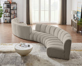 Infinity Boucle Fabric Modular Sectional Sofa - Contemporary Design with Deep Channel Tufting Comfort