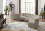 Infinity Boucle Fabric Modular Sectional Sofa – Luxurious Deep Channel Tufting & Contemporary Design