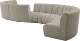 Infinity Boucle Fabric Modular Sectional Sofa – Luxurious Deep Channel Tufting & Contemporary Design