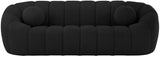 Elijah Contemporary Sofa with Deep Channel Tufting and Cozy Accent Pillow for Ultimate Comfort