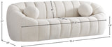 Elijah Contemporary Sofa with Deep Channel Tufting and Cozy Accent Pillow for Ultimate Comfort