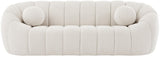 Elijah Contemporary Sofa with Deep Channel Tufting and Cozy Accent Pillow for Ultimate Comfort