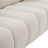 Elijah Contemporary Sofa with Deep Channel Tufting and Cozy Accent Pillow for Ultimate Comfort