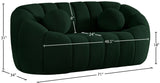 Elijah Contemporary Loveseat with Deep Channel Tufting and Accent Pillow for Ultimate Comfort