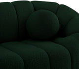 Elijah Contemporary Loveseat with Deep Channel Tufting and Accent Pillow for Ultimate Comfort