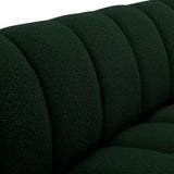 Elijah Contemporary Sofa with Deep Channel Tufting and Cozy Accent Pillow for Ultimate Comfort