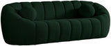 Elijah Contemporary Sofa with Deep Channel Tufting and Cozy Accent Pillow for Ultimate Comfort