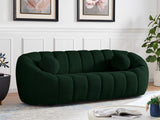 Elijah Contemporary Sofa with Deep Channel Tufting and Cozy Accent Pillow for Ultimate Comfort