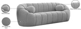 Elijah Contemporary Sofa with Deep Channel Tufting and Cozy Accent Pillow for Ultimate Comfort