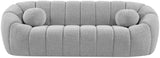 Elijah Contemporary Sofa with Deep Channel Tufting and Cozy Accent Pillow for Ultimate Comfort