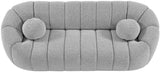 Elijah Contemporary Sofa with Deep Channel Tufting and Cozy Accent Pillow for Ultimate Comfort
