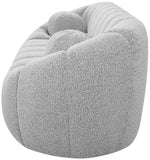Elijah Contemporary Sofa with Deep Channel Tufting and Cozy Accent Pillow for Ultimate Comfort
