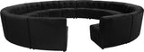 Limitless Modular Sectional Sofa Set - 15 Piece Contemporary Design with Button Tufting Elegance