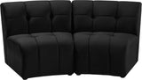 Limitless Modular Sectional Loveseat with Upscale Tufting and Contemporary Design for Ultimate Comfort
