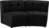 Limitless Modular Sectional Loveseat with Upscale Tufting and Contemporary Design for Ultimate Comfort
