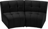 Limitless Modular Sectional Loveseat with Upscale Tufting and Contemporary Design for Ultimate Comfort