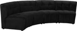 Limitless 4-Piece Modular Sectional - Contemporary Comfort with Soft Upholstery & Stylish Tufting