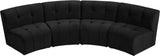 Limitless 4-Piece Modular Sectional - Contemporary Comfort with Soft Upholstery & Stylish Tufting