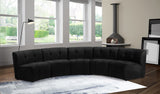 Limitless 5pc Modular Sectional - Luxurious Velvet Upholstery with Contemporary Design & Comfort