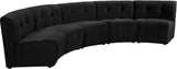 Limitless 5pc Modular Sectional - Luxurious Velvet Upholstery with Contemporary Design & Comfort