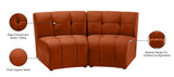 Limitless Modular Sectional Loveseat with Upscale Tufting and Contemporary Design for Ultimate Comfort