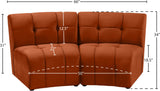 Limitless Modular Sectional Loveseat with Upscale Tufting and Contemporary Design for Ultimate Comfort