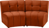 Limitless Modular Sectional Loveseat with Upscale Tufting and Contemporary Design for Ultimate Comfort
