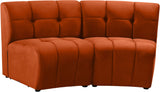 Limitless Modular Sectional Loveseat with Upscale Tufting and Contemporary Design for Ultimate Comfort