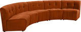 Limitless 5pc Modular Sectional - Luxurious Velvet Upholstery with Contemporary Design & Comfort