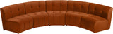 Limitless 5pc Modular Sectional - Luxurious Velvet Upholstery with Contemporary Design & Comfort