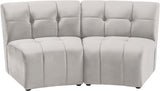 Limitless Modular Sectional Loveseat with Upscale Tufting and Contemporary Design for Ultimate Comfort