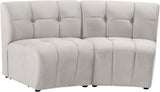 Limitless Modular Sectional Loveseat with Upscale Tufting and Contemporary Design for Ultimate Comfort