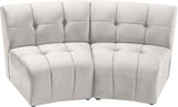 Limitless Modular Sectional Loveseat with Upscale Tufting and Contemporary Design for Ultimate Comfort
