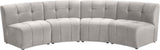 Limitless 4-Piece Modular Sectional - Contemporary Comfort with Soft Upholstery & Stylish Tufting