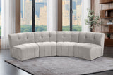 Limitless 4-Piece Modular Sectional - Contemporary Comfort with Soft Upholstery & Stylish Tufting