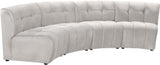 Limitless 4-Piece Modular Sectional - Contemporary Comfort with Soft Upholstery & Stylish Tufting