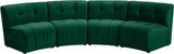 Limitless 4-Piece Modular Sectional - Contemporary Comfort with Soft Upholstery & Stylish Tufting