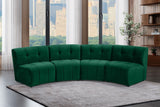 Limitless 4-Piece Modular Sectional - Contemporary Comfort with Soft Upholstery & Stylish Tufting