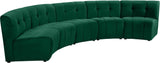 Limitless 5pc Modular Sectional - Luxurious Velvet Upholstery with Contemporary Design & Comfort